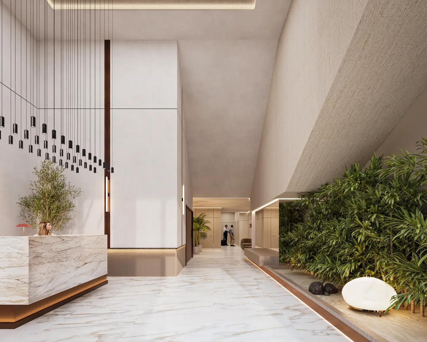 LEV lobby and twenty-four-hour front desk