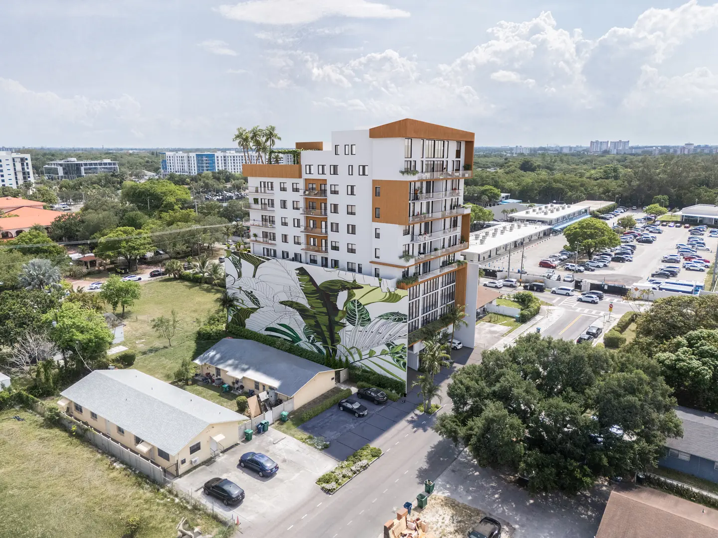 Aerial view of LEV and Ojus, Miami