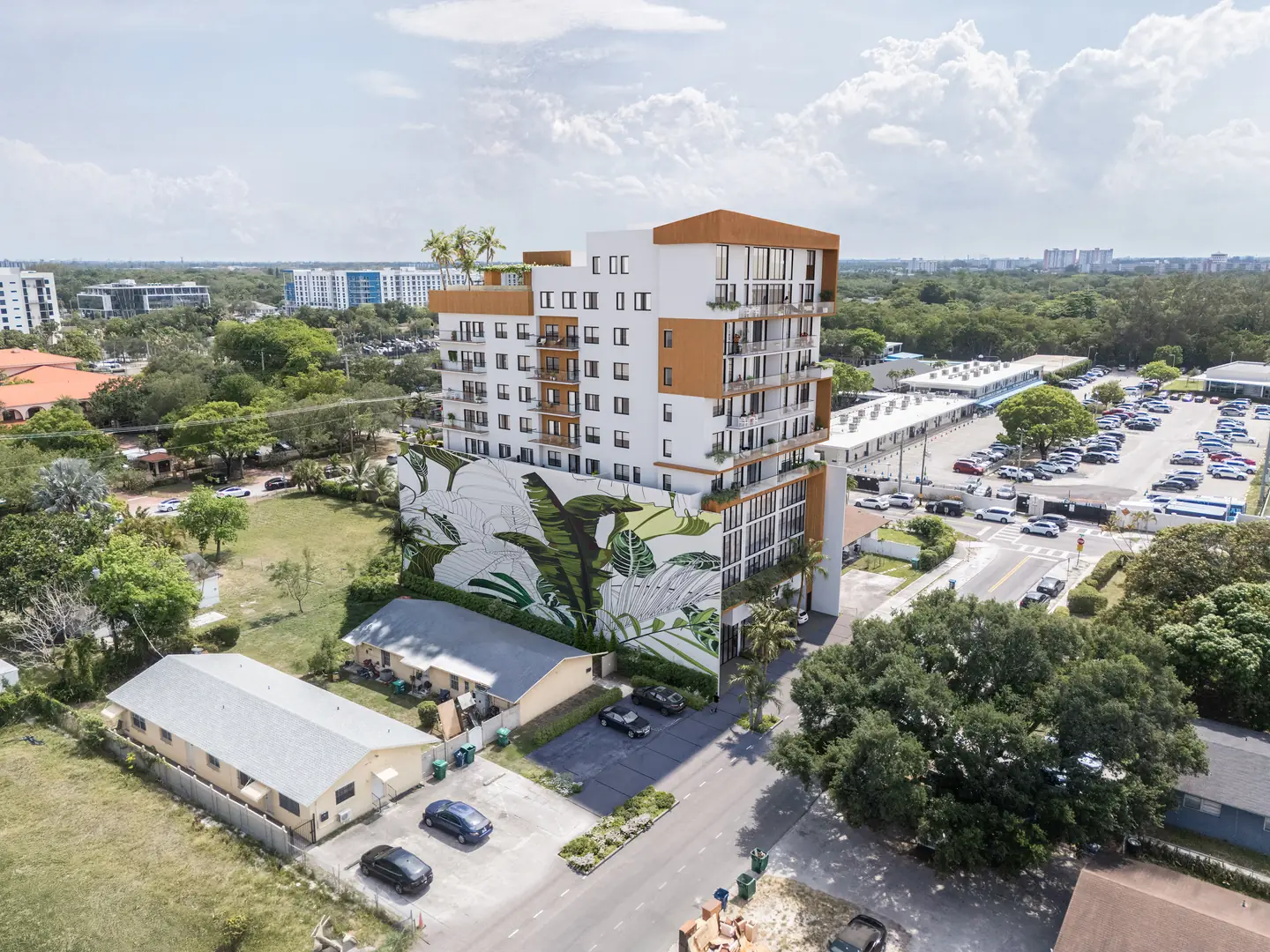 South east aerial view of LEV